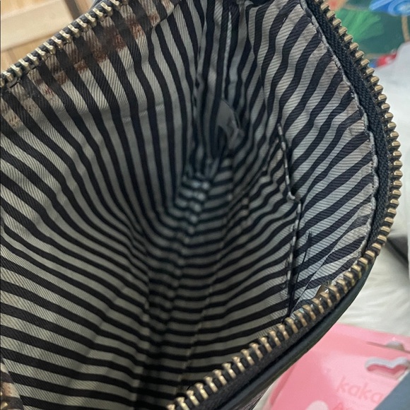 kate spade Black Pebbled Leather Shoulder Bag with Front Zip - Picture 10 of 11